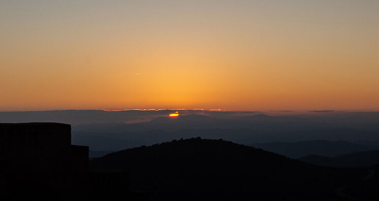 Una puesta de sol diferente